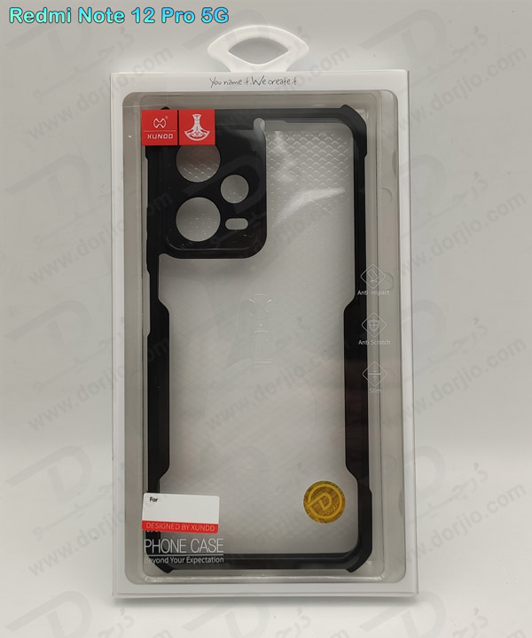خرید کریستال شیلد شفاف گوشی Xiaomi Redmi Note 12 Pro 5G مارک XUNDD سری Beatle