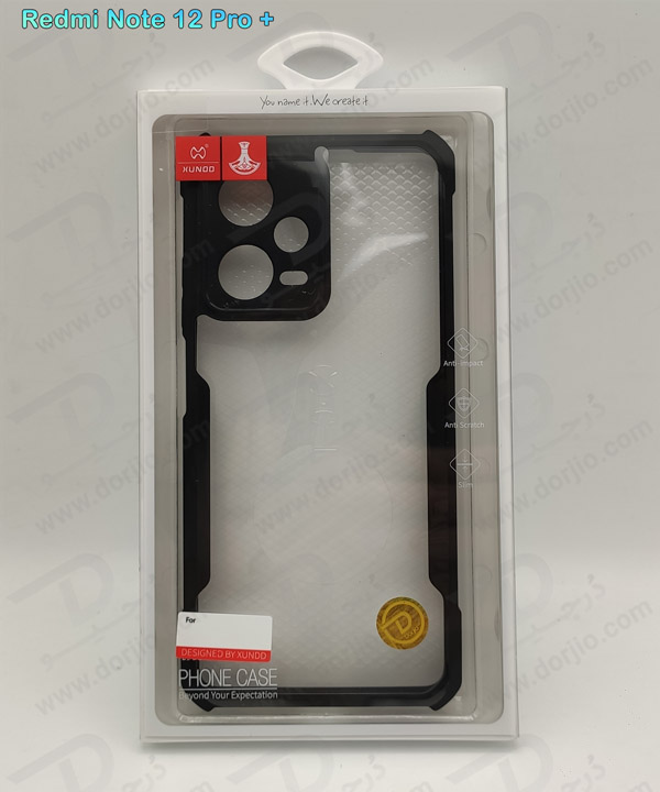 خرید کریستال شیلد شفاف گوشی Xiaomi Redmi Note 12 Pro Plus مارک XUNDD سری Beatle