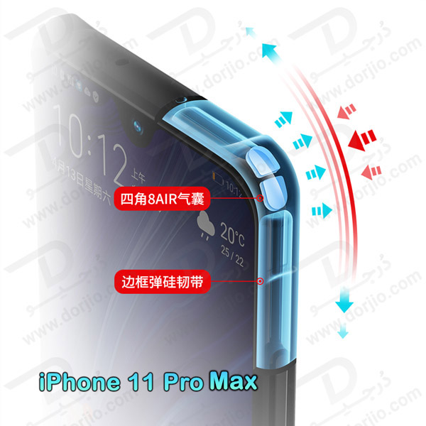 خرید کریستال شیلد شفاف گوشی iPhone 11 Pro Max مارک XUNDD سری Beatle