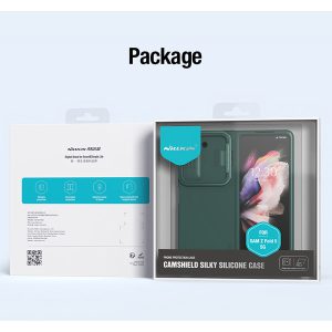 خرید گارد سیلیکونی پایه دار Samsung Galaxy Z Fold 5 مارک نیلکین مدل CamShield Silky Silicone Bracket Ver