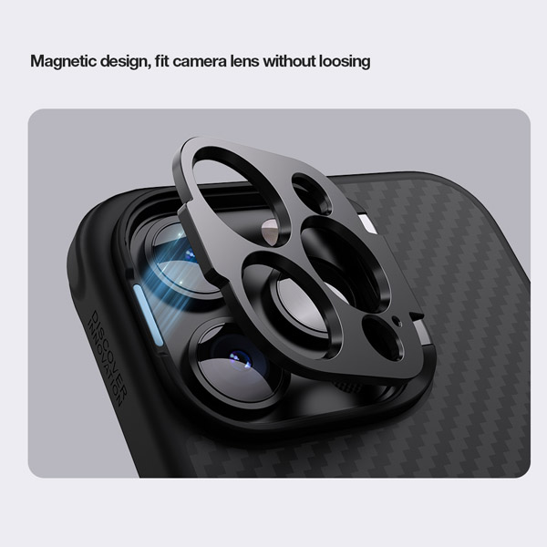 خرید گارد فیبری کمرا استند نیلکین iPhone 13 Pro Max مدل CarboProp