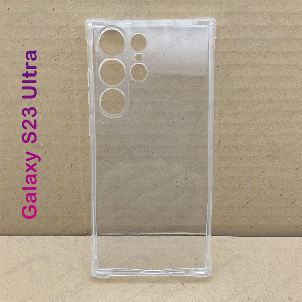 خرید گارد ژله ای شفاف ایربگ دار با محافظ دوربین Samsung Galaxy S23 Ultra