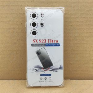 خرید گارد ژله ای شفاف ایربگ دار با محافظ دوربین Samsung Galaxy S23 Ultra