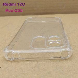 خرید گارد ژله ای شفاف ایربگ دار با محافظ دوربین Xiaomi Redmi 12C