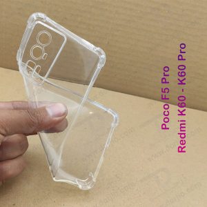 خرید گارد ژله ای شفاف ایربگ دار با محافظ دوربین Xiaomi Redmi K60 Pro