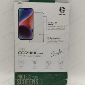 خرید گلس 3D شفاف iPhone 15 Pro Max برند Green Lion مدل Corning Pro