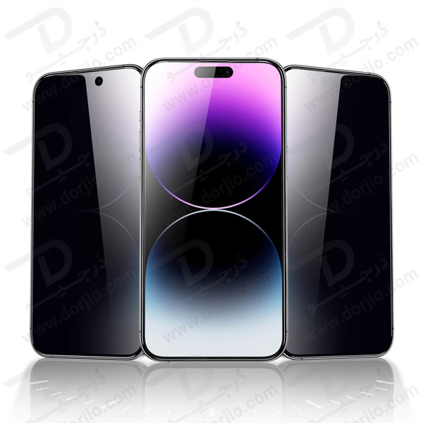 خرید گلس حریم شخصی iPhone 15 مارک Green Lion مدل 9H Steve Privacy