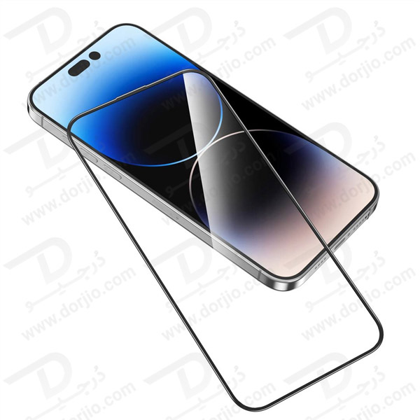 خرید گلس شفاف سیلیکون پلاس iPhone 15 برند Green Lion مدل 3D Silicone Plus