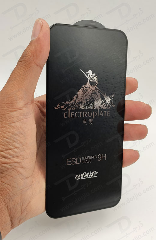 خرید گلس شیشه ای شفاف iPhone 15 Pro Max مدل ESD Electroplate