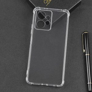 قاب ژله ای شفاف ایربگ دار با محافظ دوربین Xiaomi Redmi Note 12 4G