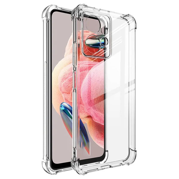 قاب ژله ای شفاف ایربگ دار با محافظ دوربین Xiaomi Redmi Note 12 4G