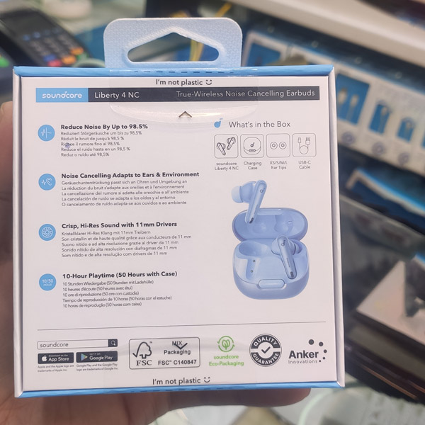 خرید ایربادز بی سیم اَنکر Soundcore Liberty 4 NC مدل Anker A3947