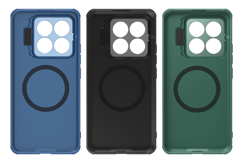 خرید قاب ضد ضربه مگنتی کمرا استند نیلکین Xiaomi 14 Pro مدل CamShield Prop Magnetic Camera Cutout