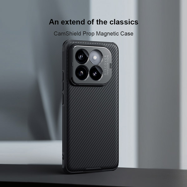 خرید قاب ضد ضربه مگنتی کمرا استند نیلکین Xiaomi 14 Pro مدل CamShield Prop Magnetic Camera Cutout