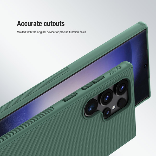 خرید قاب ضد ضربه نیلکین Samsung Galaxy S24 Ultra مدل Super Frosted Shield Pro