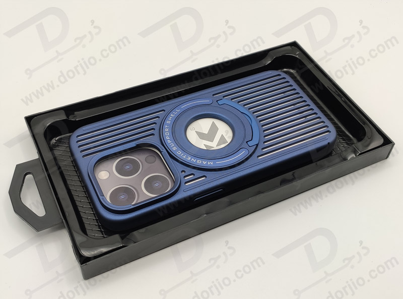 خرید قاب کلاسیک مگ سیف استند رینگی iPhone 15 Pro مدل Classic Design