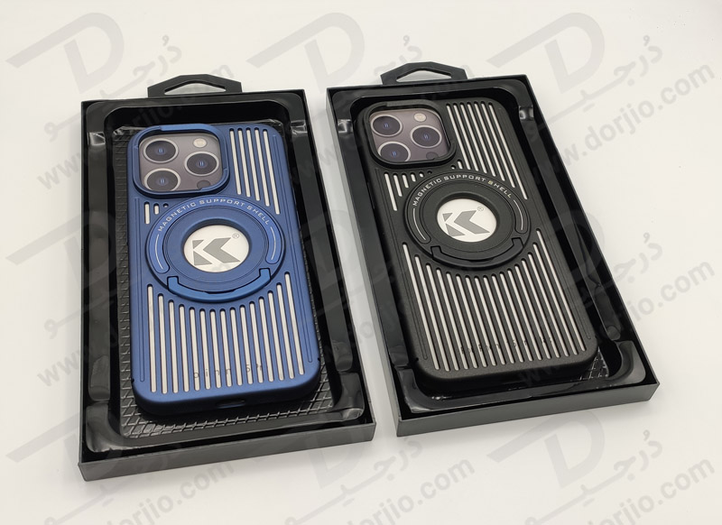 خرید قاب کلاسیک مگ سیف استند رینگی iPhone 15 Pro مدل Classic Design