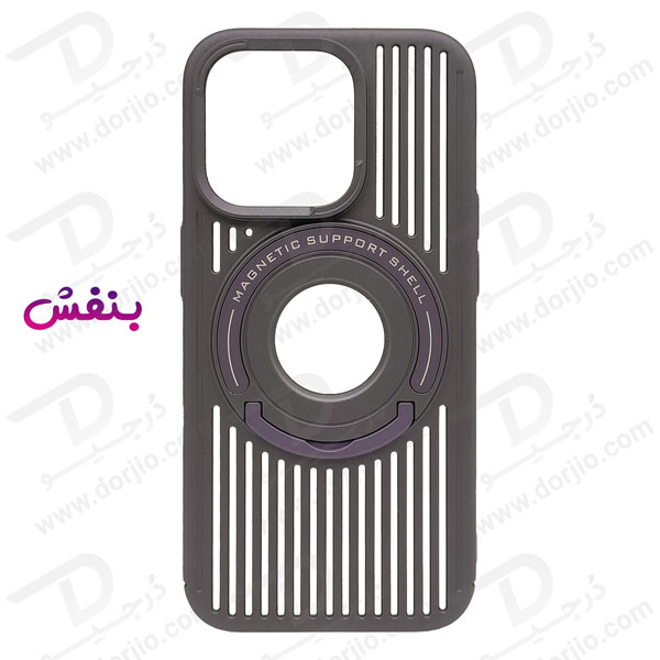 خرید قاب کلاسیک مگ سیف استند رینگی iPhone 15 Pro مدل Classic Design