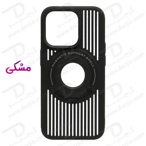 خرید قاب کلاسیک مگ سیف استند رینگی iPhone 15 Pro مدل Classic Design