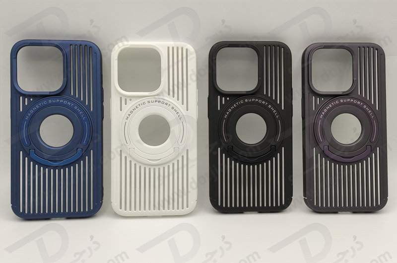 خرید قاب کلاسیک مگ سیف استند رینگی iPhone 15 Pro مدل Classic Design
