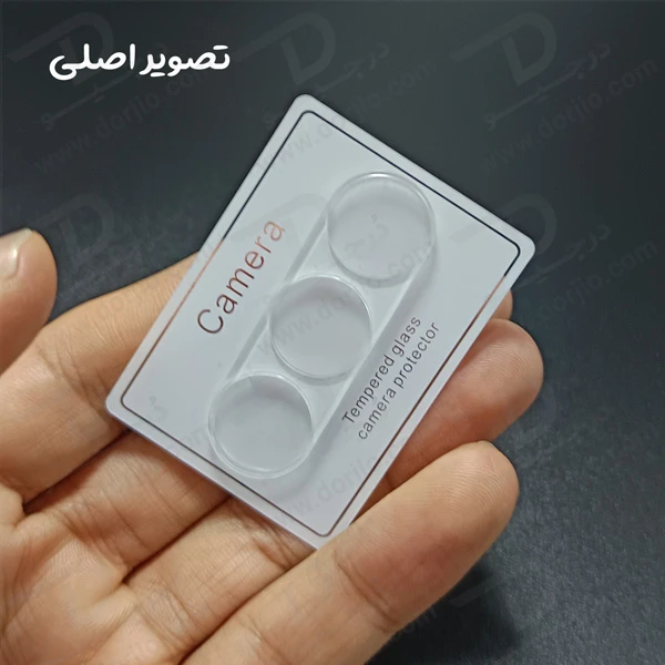 خرید محافظ لنز شیشه ای تمام شفاف Samsung Galaxy A35 مدل 3D