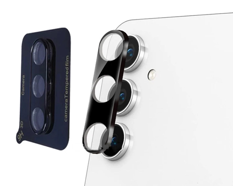 خرید محافظ لنز 9H شیشه ای Samsung Galaxy A55 مدل 3D