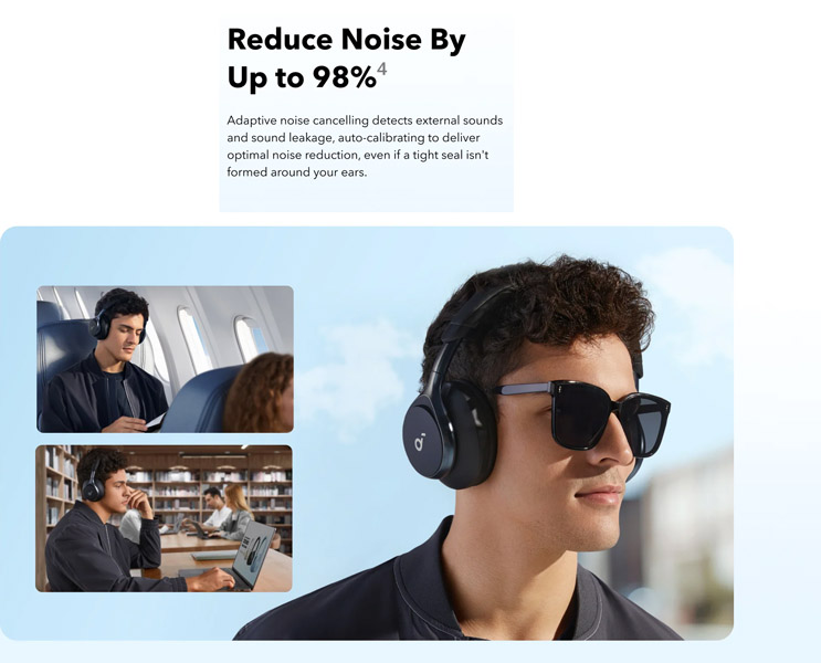 خرید هدفون بی سیم اَنکر Soundcore Space One مدل Anker A3035