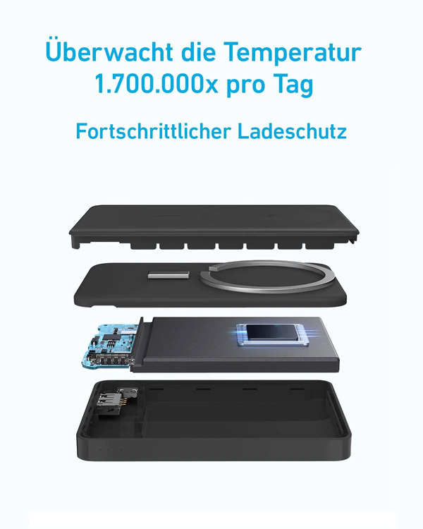 خرید پاور بانک مگ سیف 10 هزار اَنکر مدل Anker 334 MagGo Battery A1642