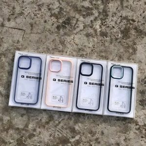 خرید گارد شفاف فریم ژله ای iPhone 15 مدل Magic Mask Q-Series