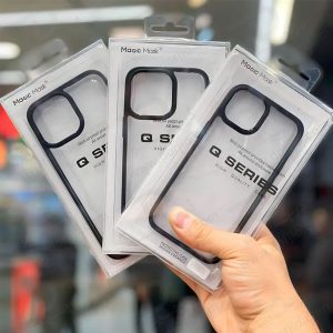 خرید گارد شفاف فریم ژله ای iPhone 15 Plus مدل Magic Mask Q-Series