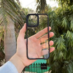 خرید گارد شفاف فریم ژله ای iPhone 15 Plus مدل Magic Mask Q-Series