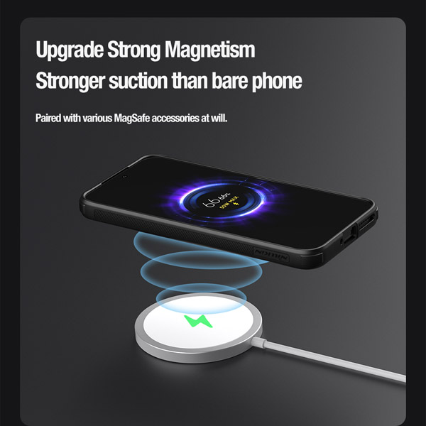 خرید گارد ضد ضربه کمرا استند نیلکین Xiaomi 14 مدل Textured Prop