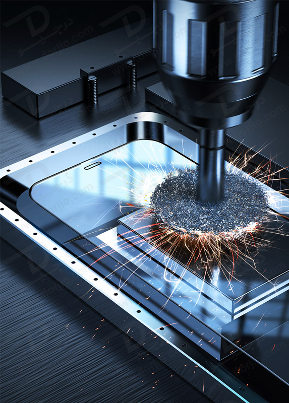 خرید گلس شیشه ای تمام شفاف iPhone 12 Pro با ابزار مخصوص نصب مارک XUNDD سری AXE