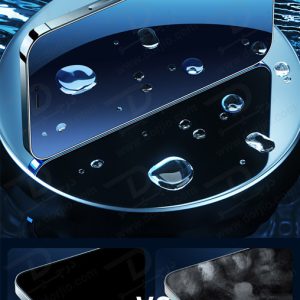 خرید گلس شیشه ای تمام شفاف iPhone 15 Pro Max با ابزار مخصوص نصب مارک XUNDD سری AXE