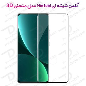 گلس فول چسب تمام صفحه Xiaomi 12 Pro مارک Mietubl مدل 3D Curved Edge