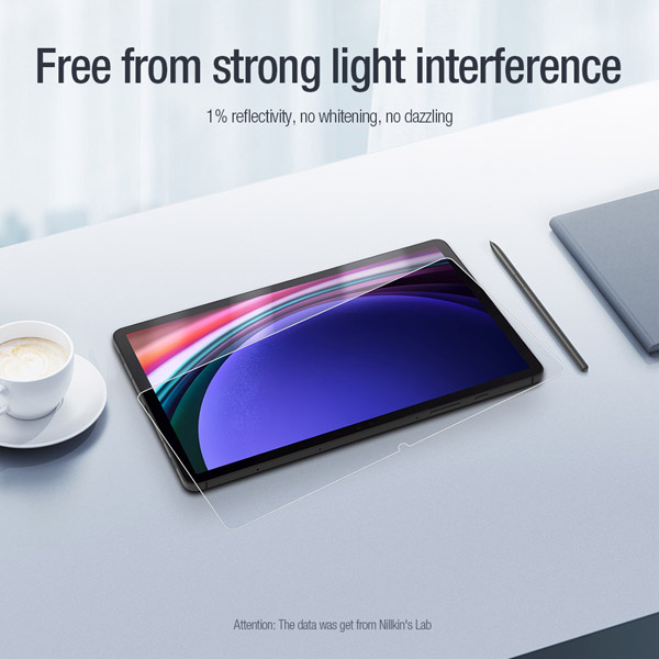 خرید برچسب صفحه نمایش تبلت Samsung Galaxy Tab S9 FE مارک نیلکین مدل Pure series AR Film خرید برچسب صفحه نمایش تبلت Samsung Galaxy Tab S9 FE مارک نیلکین مدل Pure series AR Film