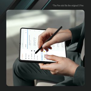 خرید قاب سیلیکونی با قلم هوشمند Samsung Galaxy Z Fold 5 مارک نیلکین مدل Flex Pure Fold