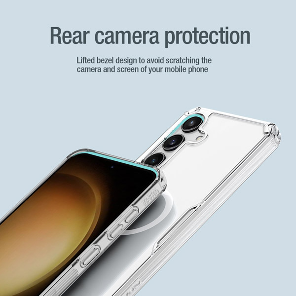 خرید قاب شفاف مگنتی نیلکین Samsung Galaxy S24 Plus مدل Nature TPU Pro Magnetic