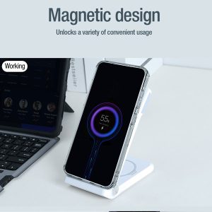 خرید قاب شفاف مگنتی نیلکین Samsung Galaxy S24 Plus مدل Nature TPU Pro Magnetic