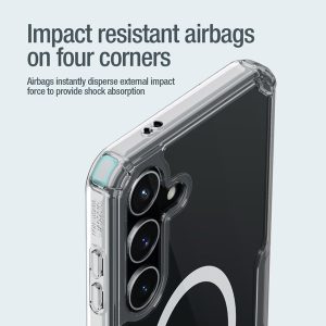 خرید قاب شفاف مگنتی نیلکین Samsung Galaxy S24 Plus مدل Nature TPU Pro Magnetic
