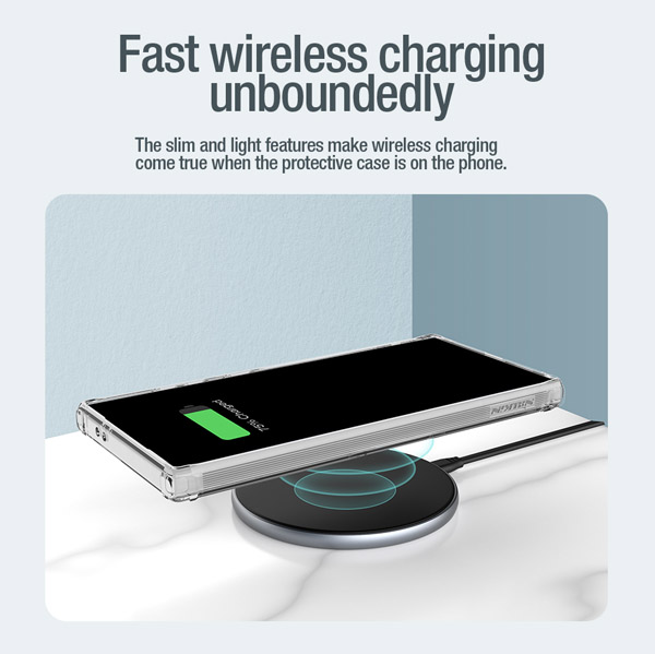 خرید قاب شفاف مگنتی نیلکین Samsung Galaxy S24 Ultra مدل Nature TPU Pro Magnetic