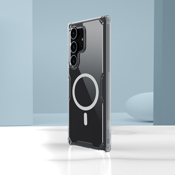 خرید قاب شفاف مگنتی نیلکین Samsung Galaxy S24 Ultra مدل Nature TPU Pro Magnetic