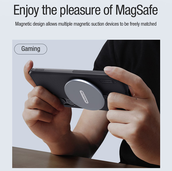 خرید قاب ضد ضربه مگنتی نیلکین Samsung Galaxy S24 Plus مدل Super Frosted Shield Pro Magnetic