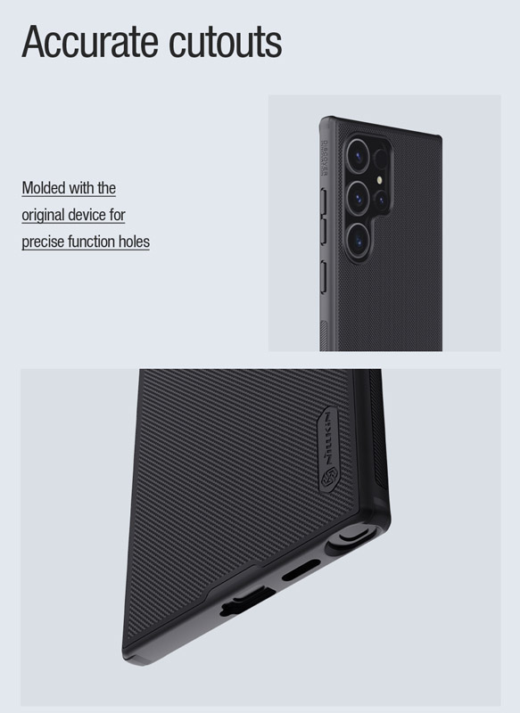 خرید قاب ضد ضربه مگنتی نیلکین Samsung Galaxy S24 Ultra مدل Super Frosted Shield Pro Magnetic