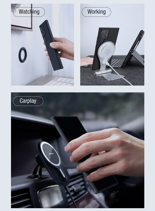 خرید قاب ضد ضربه مگنتی نیلکین Samsung Galaxy S24 Ultra مدل Super Frosted Shield Pro Magnetic خرید قاب ضد ضربه مگنتی نیلکین Samsung Galaxy S24 Ultra مدل Super Frosted Shield Pro Magnetic