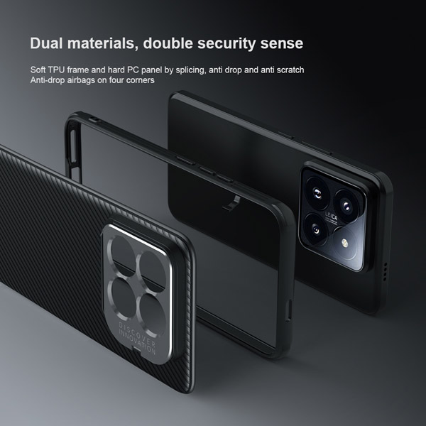خرید قاب ضد ضربه مگنتی کمرا استند نیلکین Xiaomi 14 Pro مدل CamShield Prop Magnetic Camera Cutout