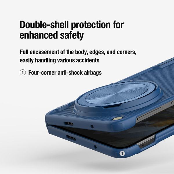 خرید قاب ضد ضربه کمرا استند نیلکین Oppo Find N3 مدل Super Frosted Shield Prop