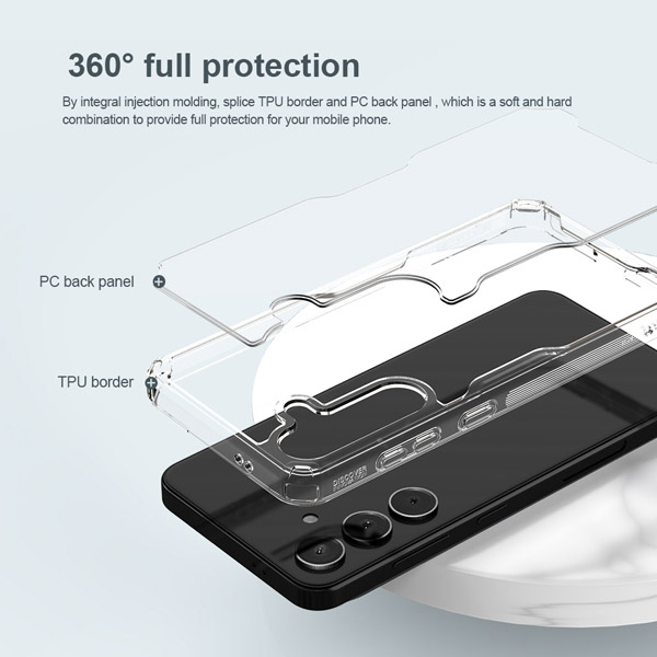 خرید گارد شفاف نیلکین Samsung Galaxy S23 FE مدل Nature TPU Pro