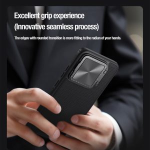 خرید گارد ضد ضربه مگنتی کمرا استند نیلکین Xiaomi 14 Pro مدل Textured Prop Magnetic