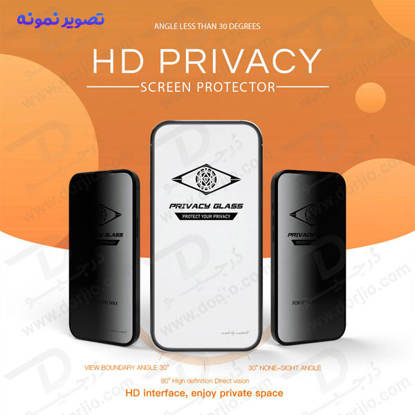 خرید گلس Privacy حریم شخصی Samsung Galaxy A81 مارک Mietubl